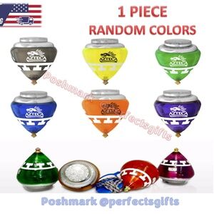 COMETA AZTECA  Spinning Top (TROMPO) w Holder & Thread Mexican 1pc RANDOM COLOR
